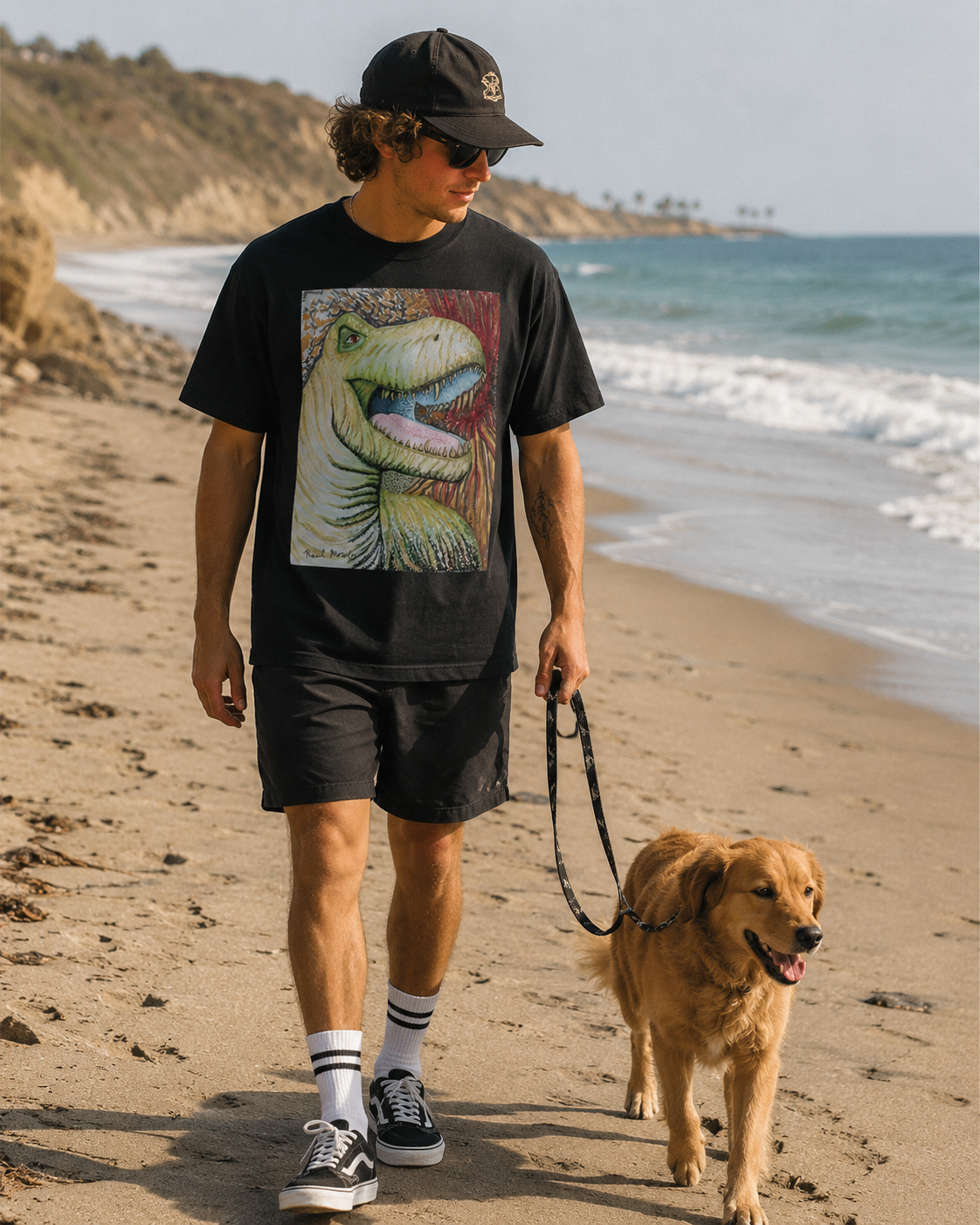 Person designing a custom t-shirt